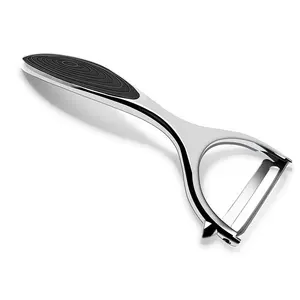 The Fine Quality Zinc Alloy Potato Peeler Kitchen Vegetable Y Peeler for Fruit Wide Blade and Non Slip Grip