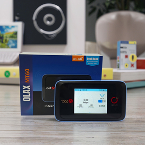 Olax MT60 4000mAh pin 2.4G 5.8G Bộ định tuyến băng tần kép Wifi 6 mở khóa toàn cầu không dây bỏ túi Bộ định tuyến Wifi 4G Bộ định tuyến wifi di động - Product Image 1