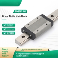 Rail de guidage linéaire miniature MGN15H élargi, glissière en acier inoxydable 440C de haute précision