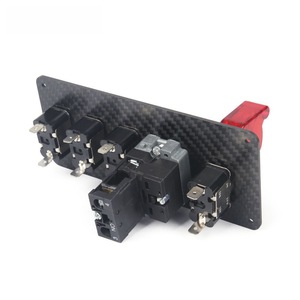 Panneau de commutation d'allumage de course en fibre de carbone avec bouton de démarrage du moteur et interrupteur ACC 12V - Product Image 3