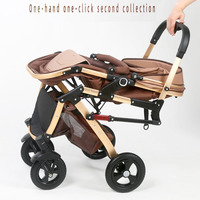 Poussette Bébé Légère Personnalisable en Gros, Poussette Pliante Facile, Landau pour Nouveau-né