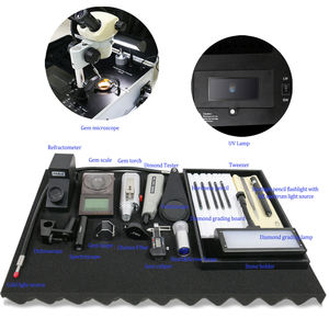 专业高品质便携式宝石鉴定旅行实验室，配有20种宝石学仪器 - Product Image 3