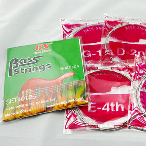 Set di 5 Corde per Basso Elettrico con Nucleo in Acciaio e Avvolgimento in Lega di Nichel, Tono Brillante e Chiaro per Esibizioni dal Vivo - Product Image 1