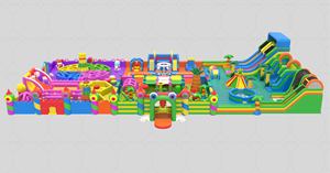 En14960 Trampolín inflable gigante The Big Bounce House Carrera de obstáculos inflable para adultos Parque temático inflable - Product Image 2