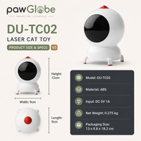 Jouet laser intelligent pour chat d'intérieur, interaction et jeu, OEM ODM, marque privée, vente en gros et au détail, fournitures pour animaux de compagnie PawGlobe