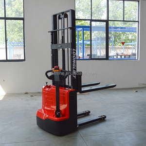Walkie Electric Pallet Stacker 1500kg 1600kg Capacity Hand Operated Battery Powered Warehouse <b>Material</b> <b>Handling</b> Equipment - Product Image 2