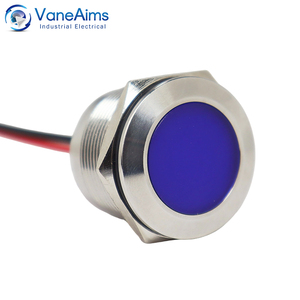 Đèn tín hiệu LED độ sáng cao VaneAims 25mm, đèn báo rẽ ô tô, màu đỏ vàng xanh lá cây trắng, 3/12/24/10/220V, chất liệu kim loại - Product Image 5