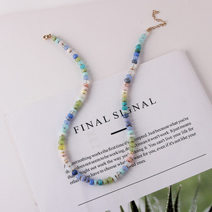 منتجات جديدة قلادة من الحجر الطبيعي للنساء سلسلة طويلة قلادة نسائية - Product Image 5