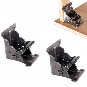 90 Degree Self Locking Folding Hinge Furniture Hinges Table Leg Bracket Adjustable Support for Kitchen <b>Chair</b> <b>Desk</b> Foldable - Product Image 1