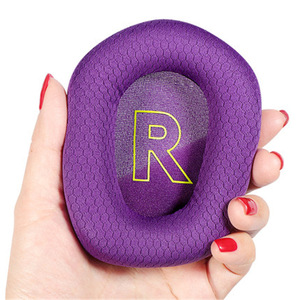 Coussinets d'oreille rafraîchissants en gel pour casque de jeu Logitech G733 <span class=keywords><strong>G335</strong></span>, coussinets en éponge douce de remplacement, tissu maillé respirant - Product Image 5