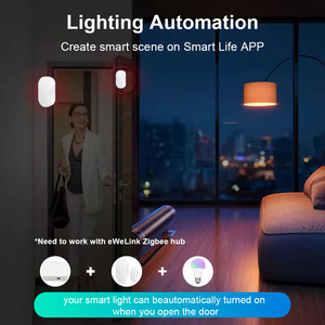 <span class=keywords><strong>Sensore</strong></span> per Porte e Finestre Haozee Zigbee 3.0, Rilevatore di Apertura/Chiusura, Allarme di Sicurezza Domestica Intelligente, Controllo tramite App, Compatibile con Alexa e Home Assistant Z2M - Product Image 3