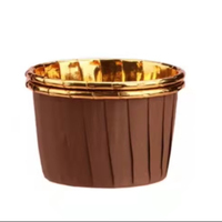 Gobelets en papier pour gâteaux à double paroi avec logo personnalisé, revêtement PET imprimé, gobelets à bord roulé pour la pâtisserie