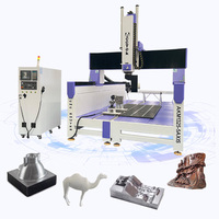 Routeur CNC 5 axes personnalisable avec broche de 10,0 kW, table à vide 1300*2500mm pour la sculpture sur bois