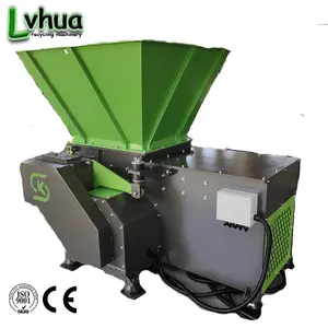 Lvhua China single shaft shredder for plastic wood metal drum waste plastic recycling crushing shredder machine
