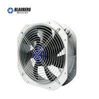 Ventilateur axial radial AC à rotor externe Blauberg 24V 200mm, pales en plastique sans balais, ventilateur de conduit