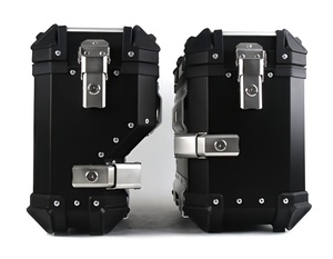 Valise latérale universelle pour moto <span class=keywords><strong>HONGBAO</strong></span> MTB38 en alliage d'aluminium de qualité supérieure, 38L, étanche, anti-collision, pour le tourisme d'aventure - Product Image 1
