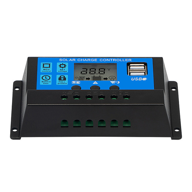 China Manufacturer Lithium Battery 10a 20a 30a Pwm Charger Solar Controller 12v
