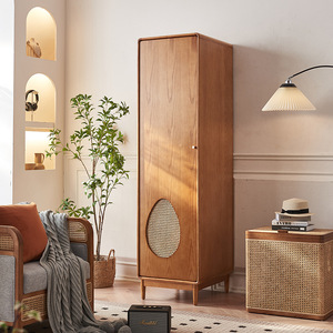 Armoires de rangement en rotin avec portes Accent Floor Cabinet Modern Buffet Buffet Cabinet pour salon <span class=keywords><strong>Entrée</strong></span> Salle à manger - Product Image 6