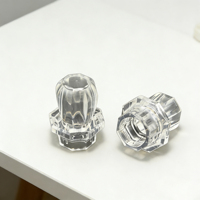 Flacon de parfum en verre cristal facetté personnalisé 50/100 ml, flacon de parfum octogonal de luxe vide avec boîte pour emballage de marque OEM
