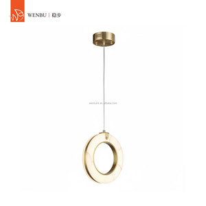 Spanish alabaster Pendant Lamp brass for hotel villa dining room <b>lounge</b> decor - Product Image 1