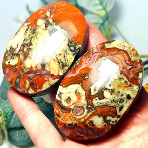 Pierre de palmier en agate naturelle polie en gros pour la décoration intérieure et les cadeaux de la Saint-Valentin - Product Image 2
