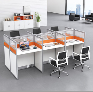 Vách ngăn cao cấp cho tổng đài, bàn làm việc văn phòng dạng cubicle cho 4 người - Product Image 2