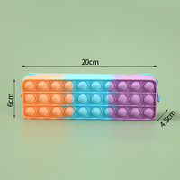 Étui à crayons imperméable de grande capacité populaire GF, pochette en silicone, sac de rangement pour papeterie, sac à crayons créatif