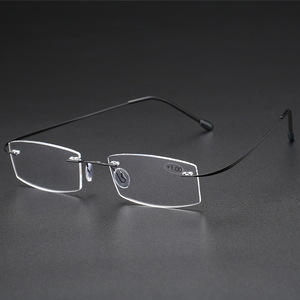 <span class=keywords><strong>Gafas</strong></span> de lectura unisex, <span class=keywords><strong>gafas</strong></span> ópticas antiluz azul para <span class=keywords><strong>presbicia</strong></span>, para mujeres y hombres, +1.0D-+4.0D, montura de titanio sin marco, <span class=keywords><strong>gafas</strong></span> de lectura - Product Image 6