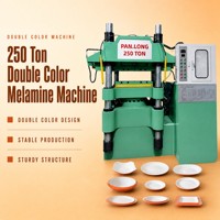 Machine à vaisselle en mélamine à double couleur PANLONG, hautement efficace, automatisée, facile à utiliser, 250 tonnes, machine à presser la mélamine