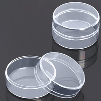 Boîtes en plastique transparent PS WEISHENG en vrac, mini, rondes, pour cadeaux, artisanat, rangement ou présentation de perles, promotionnelles, pour mariage