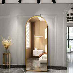 Espejo de piso de cuerpo completo de estilo francés moderno, tienda sencilla para el hogar, ropa Cyber Popular para niñas, accesorio de espejo para vestir en casa - Product Image 6
