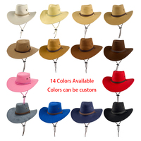 Fournisseur en gros – Chapeau de cowboy classique pour adulte certifié CE CPC UKCA, accessoire pour carnaval, festival, cosplay, événement extérieur, 100 %