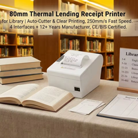 Impresora Térmica de 80 mm de Alta Velocidad, 250 mm/s, Corte Automático, Sin Tinta, USB, LAN, WiFi, 203 dpi, para Impresión de Boletos en Supermercados, Hoteles y Tiendas