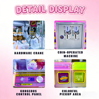Mini-grue à pinces de divertissement certifiée CE, pour 4 personnes, avec jouets en peluche de haute qualité, pour usage commercial et bonbons
