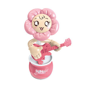 Nueva Llegada Eléctrica Hablando Grabación Flores Musicales Cantando y Bailando Girasol Bump and Go Juguetes <span class=keywords><strong>Rock</strong></span> Roll Doll para Niño - Product Image 1