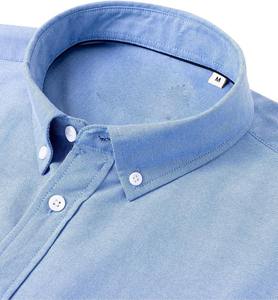 Của nam giới ngắn tay áo oxford Áo sơ mi nút xuống cổ áo của nam giới cotton oxford Áo Sơ Mi Ngắn Tay Áo kinh doanh thường cộng với kích thước của áo sơ mi nam - Product Image 3