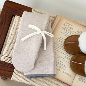 <span class=keywords><strong>Leggings</strong></span> Invernali Caldi per Bambine in Poliestere Felpato Spesso con Fiocco, Tinta Unita, di Tendenza - Product Image 6