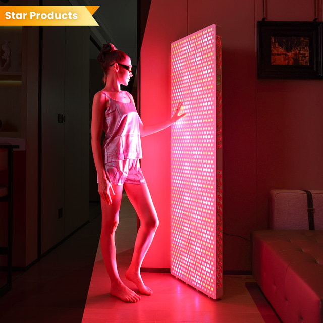 IDEATHERAPY 1650W Professional Full Body LED Red Light Therapy Panel Infra-Infrared PDT Stand Handheld Device US for Home Use