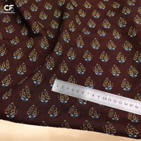 Tissu tissé imprimé en lin et lyocell 180 GSM - Matière naturelle haut de gamme pour robes - Vente en gros et personnalisation