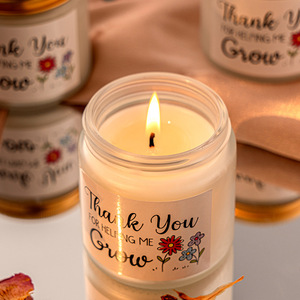 Wholesale Customized Frosted Glass Aromatherapy <b>Candles</b> Soy Wax Personalized Aromatic Scented <b>Candles</b> Tin Lid for Holiday Use - Product Image 3