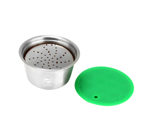 Belr-cápsulas de café reutilizables para máquina de café <span class=keywords><strong>Dolce</strong></span> <span class=keywords><strong>Gusto</strong></span>, filtro rellenable de plástico, color <span class=keywords><strong>verde</strong></span>, servicio OEM - Product Image 2