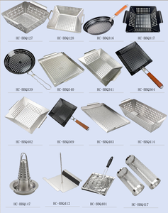 Cuiseur à légumes antiadhésif de panier de grillade de BBQ avec la poignée démontable - Product Image 4