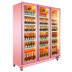 Cửa kính thẳng đứng hoa bánh trái cây đồ uống hiển thị mát tủ lạnh <span class=keywords><strong>Showcase</strong></span> - Product Image 4