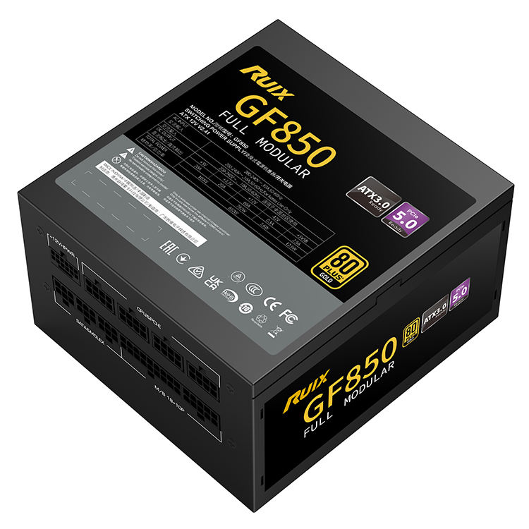 Ruix GF850 80 Plus Gold Certified 850W Power Supply Unit