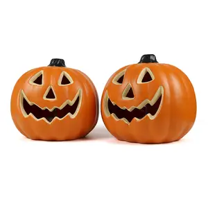 Halloween Trick or Treat Pumpkin product Jack O Lantern Halloween Party Supplies Pumpkin Pails with LED Light