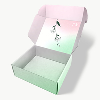 Boîte d'expédition en carton ondulé avec logo imprimé personnalisé, boîte d'emballage en papier kraft