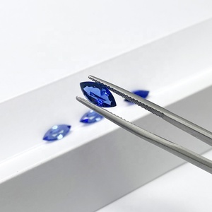 Giá bán buôn 6x3mm 9x4.5mm 10x5mm 12x6mm phòng thí nghiệm phát triển Royal <span class=keywords><strong>Blue</strong></span> Sapphire Marquise Loose đá quý cho trang sức thiết lập - Product Image 2