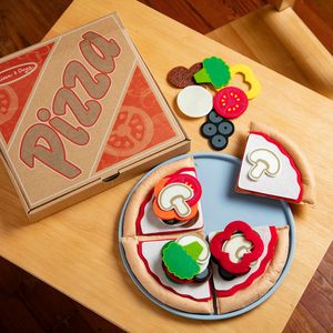 Juego de pizza de fieltro Unisex de nuevo estilo, juguetes de fieltro para niños pequeños y niños de 2 años +, juego de cocina de simulación - Product Image 3