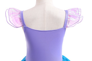 Costume da Principessa Sirenetta Rosa per Bambine, per Feste di Compleanno e Halloween, con Accessori, 3-10 Anni - Product Image 5