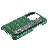Housse de téléphone en cuir PU à motif crocodile en relief antichoc sur mesure pour iPhone 15 Pro Max